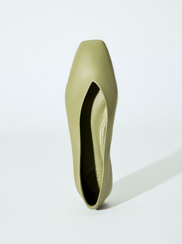Plain Leather Ballet Flats