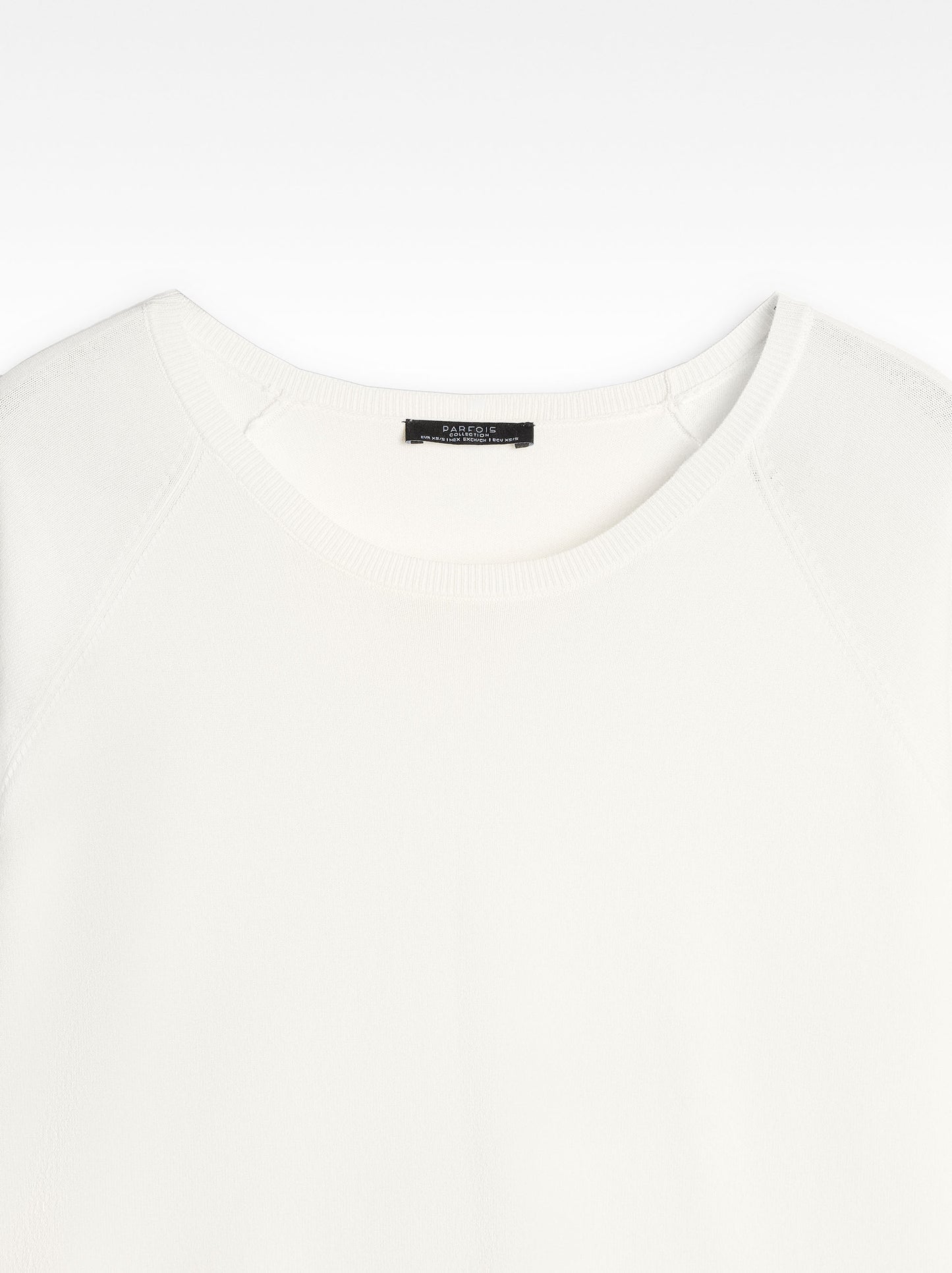 Short-Sleeve Knit Sweater