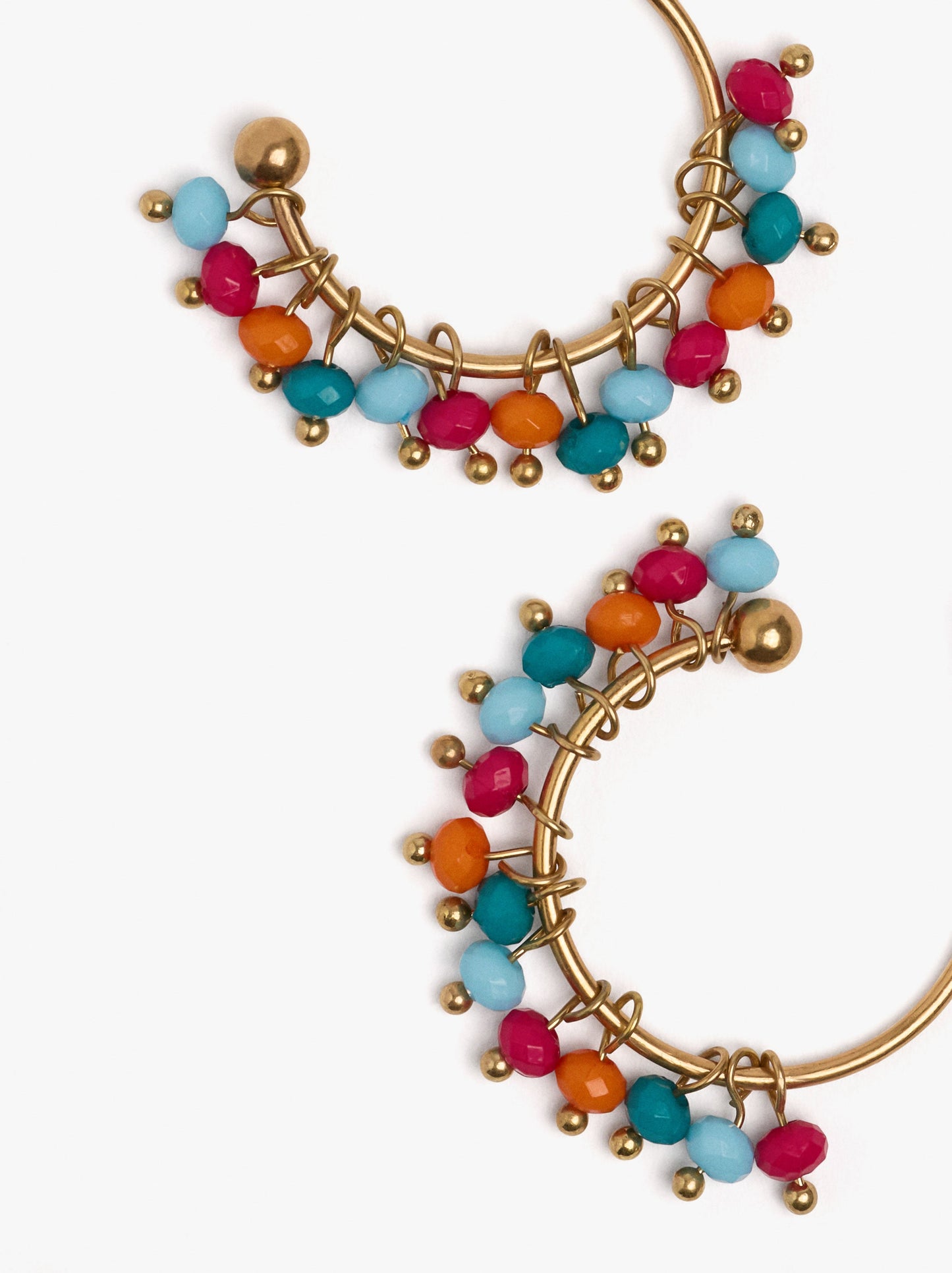 Hoop Earrings With Beads