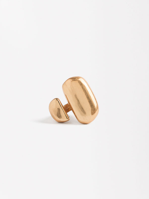 Elongated Open Ring