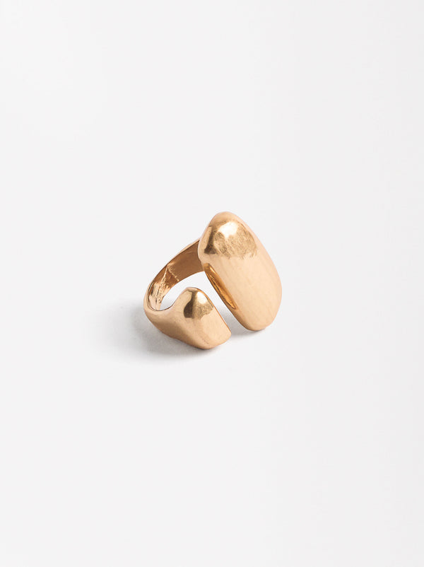 Elongated Open Ring