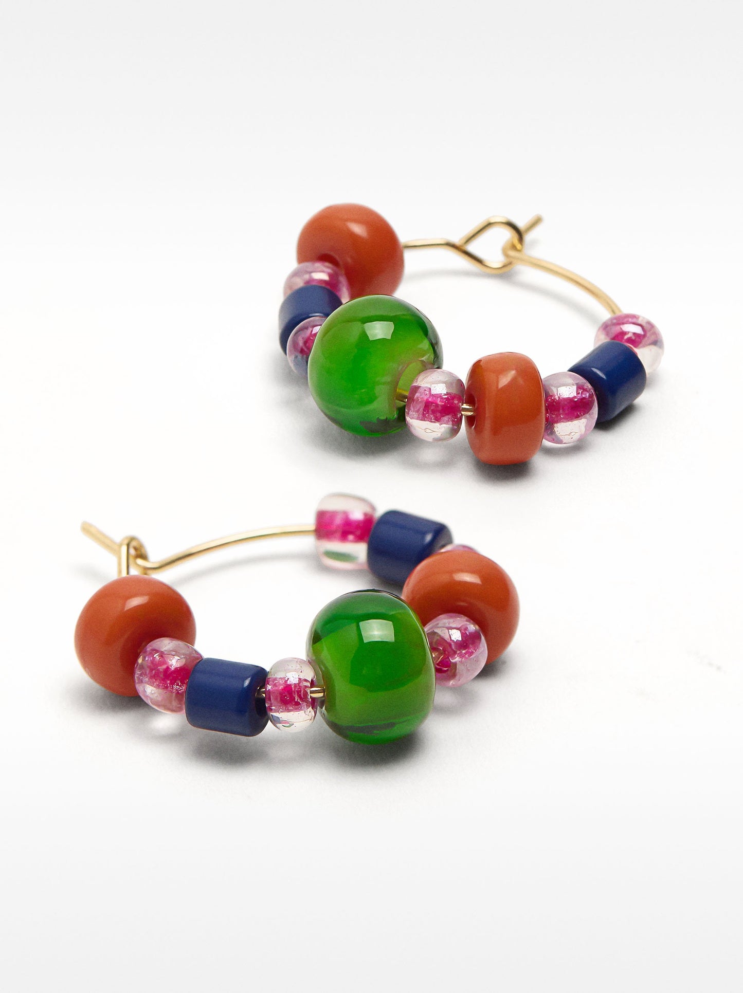 Hoop Earrings With Crystals