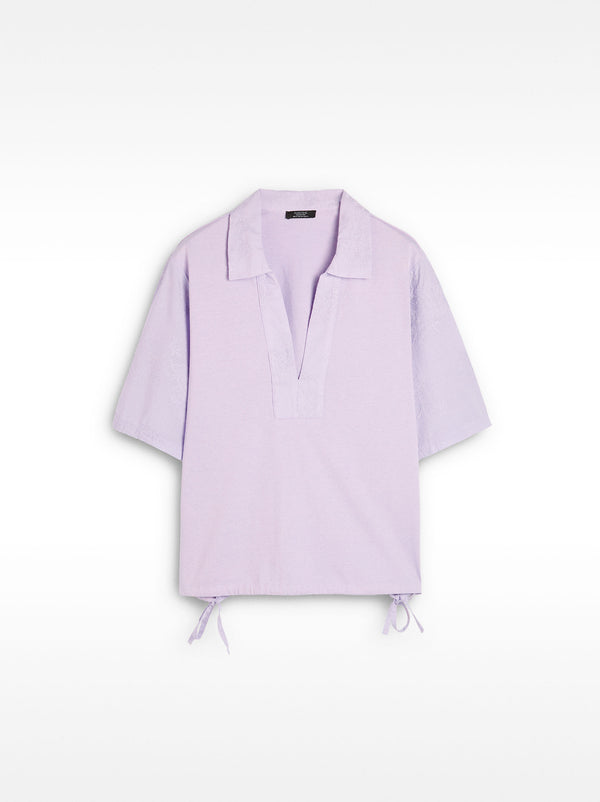 100% Cotton T-Shirt With Embroidery