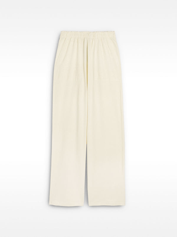 100% Cotton Trousers With Embroidery
