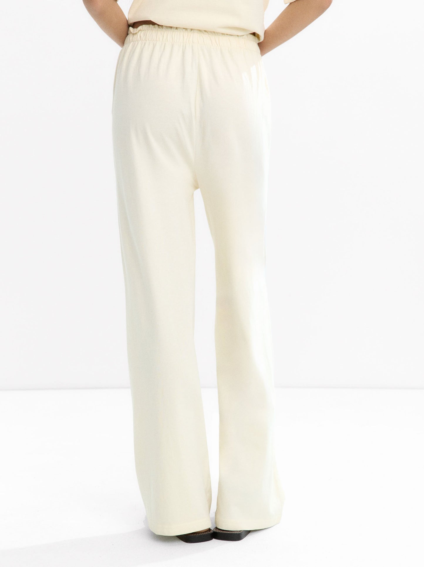 100% Cotton Trousers With Embroidery
