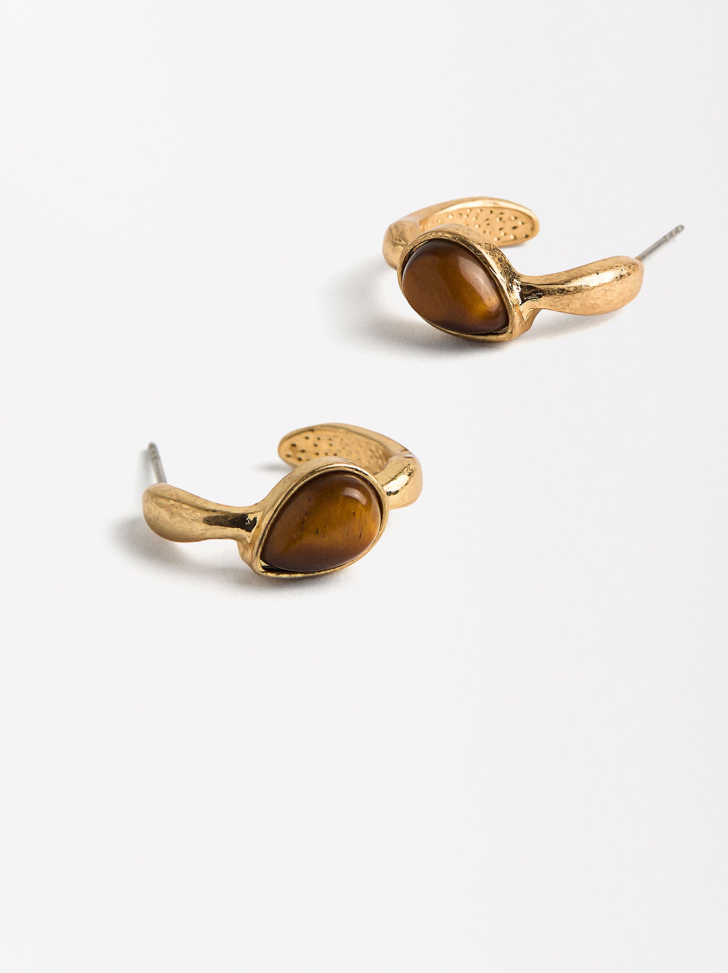 Hoop Earrings With Stone