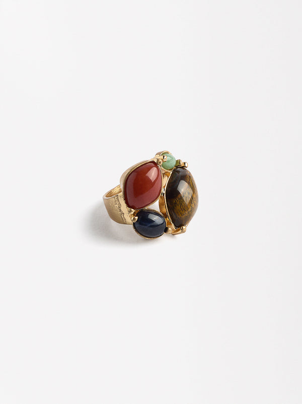 Ring With Multicolor Stones