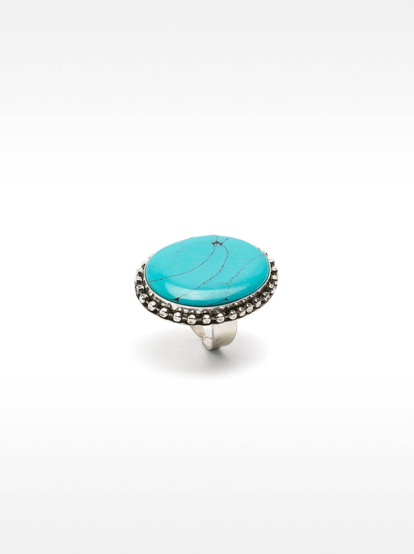 Round Ring With Stone