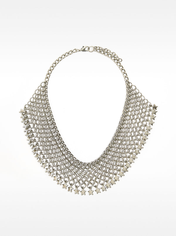 Intertwined Necklace With Stars