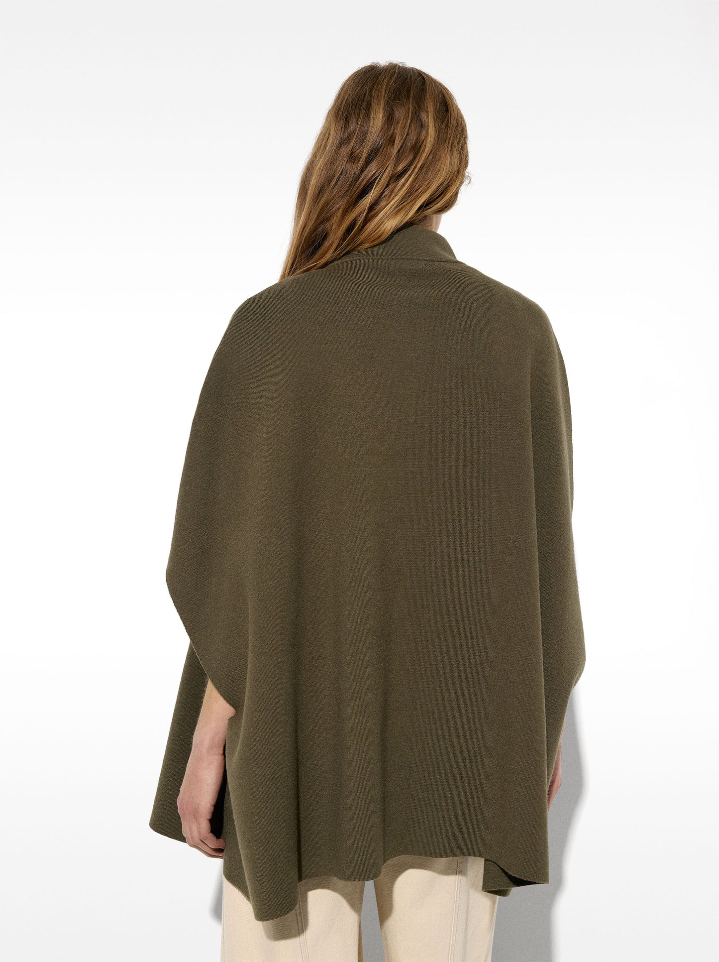 High-Neck Poncho