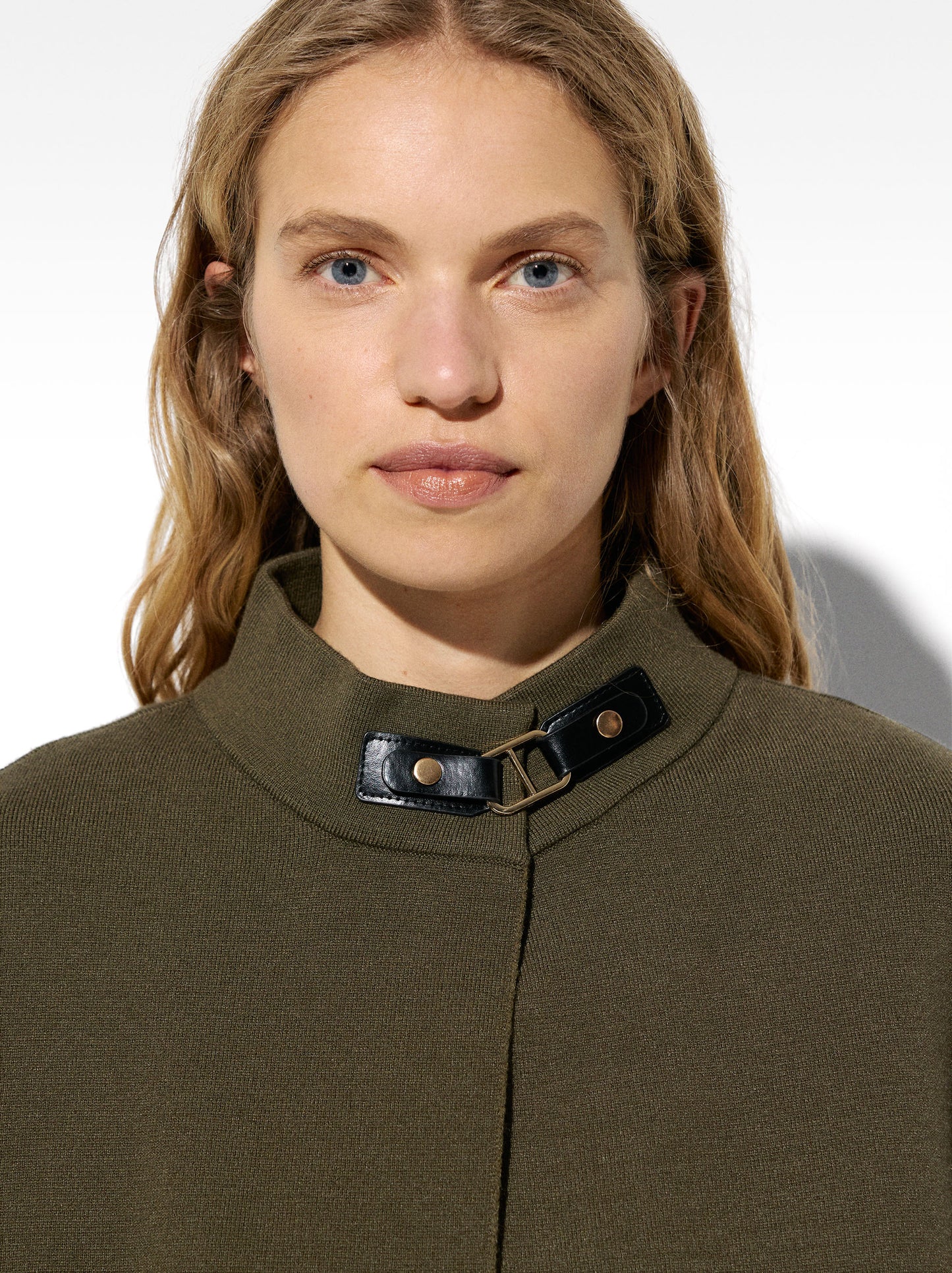 High-Neck Poncho