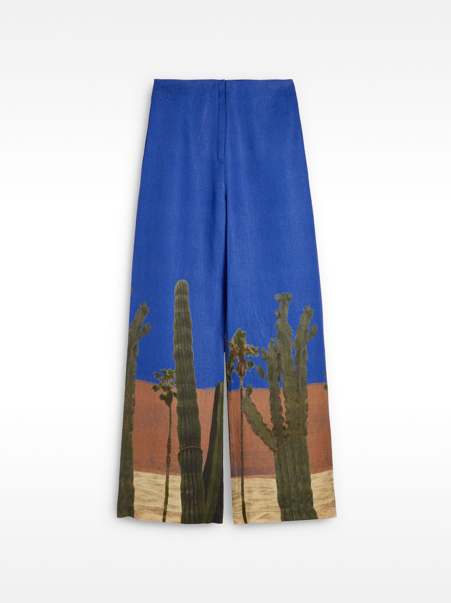 100% Linen Printed Trousers