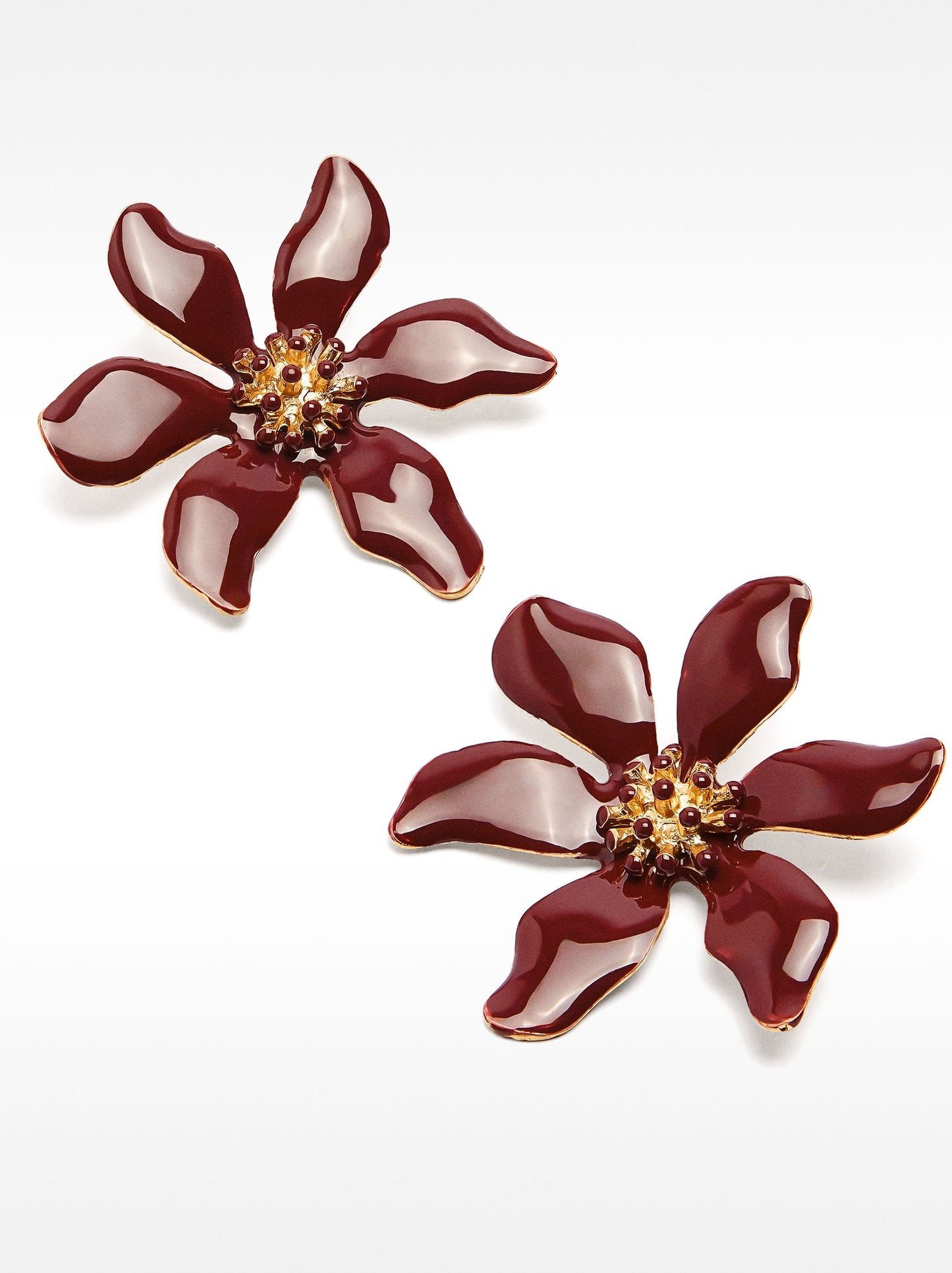 Maxi Flower Hoop Earrings