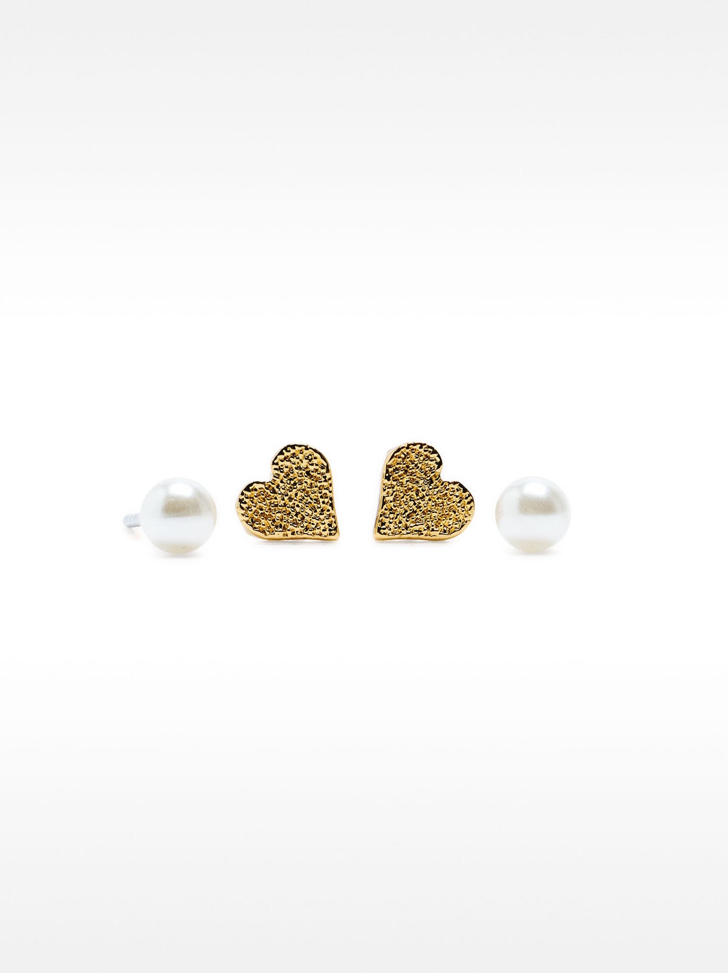 Heart-Shaped Earring Set