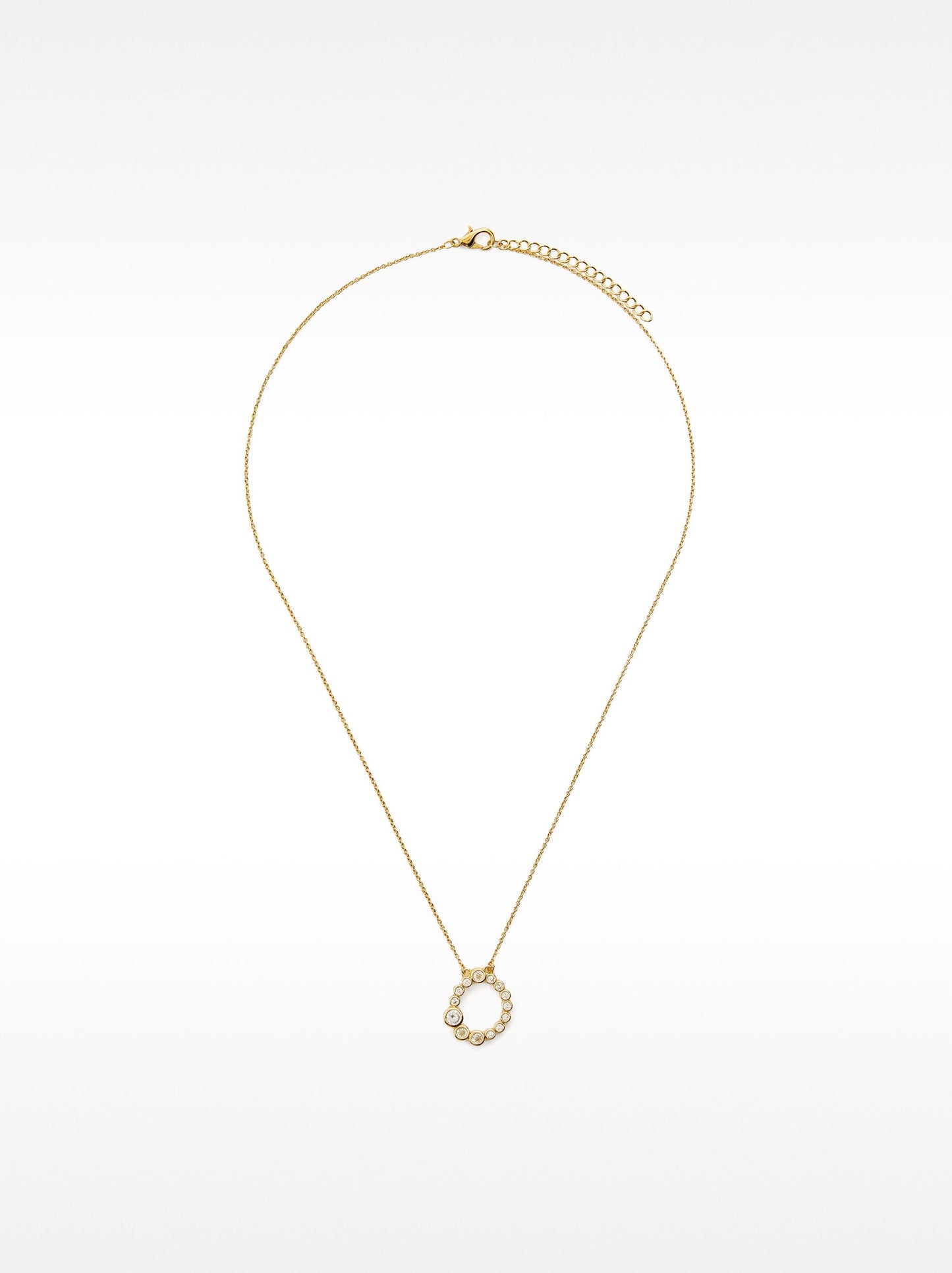 Short Necklace With Zircons