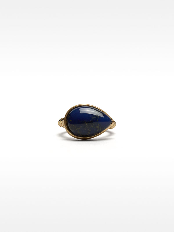 Ring With Teardrop Stone