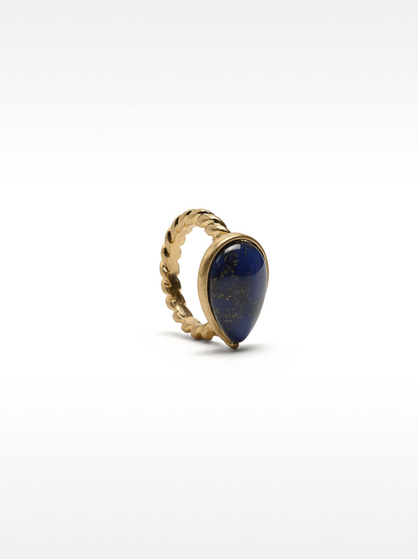 Ring With Teardrop Stone
