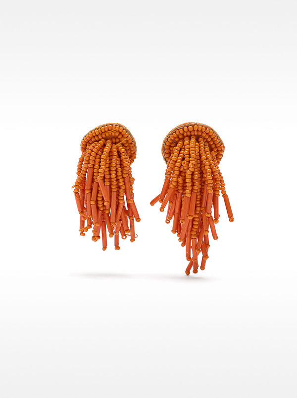 Asymmetric Earrings With Beads