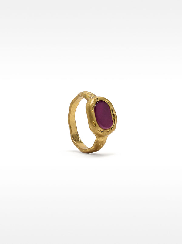 Ring With Colour Detail