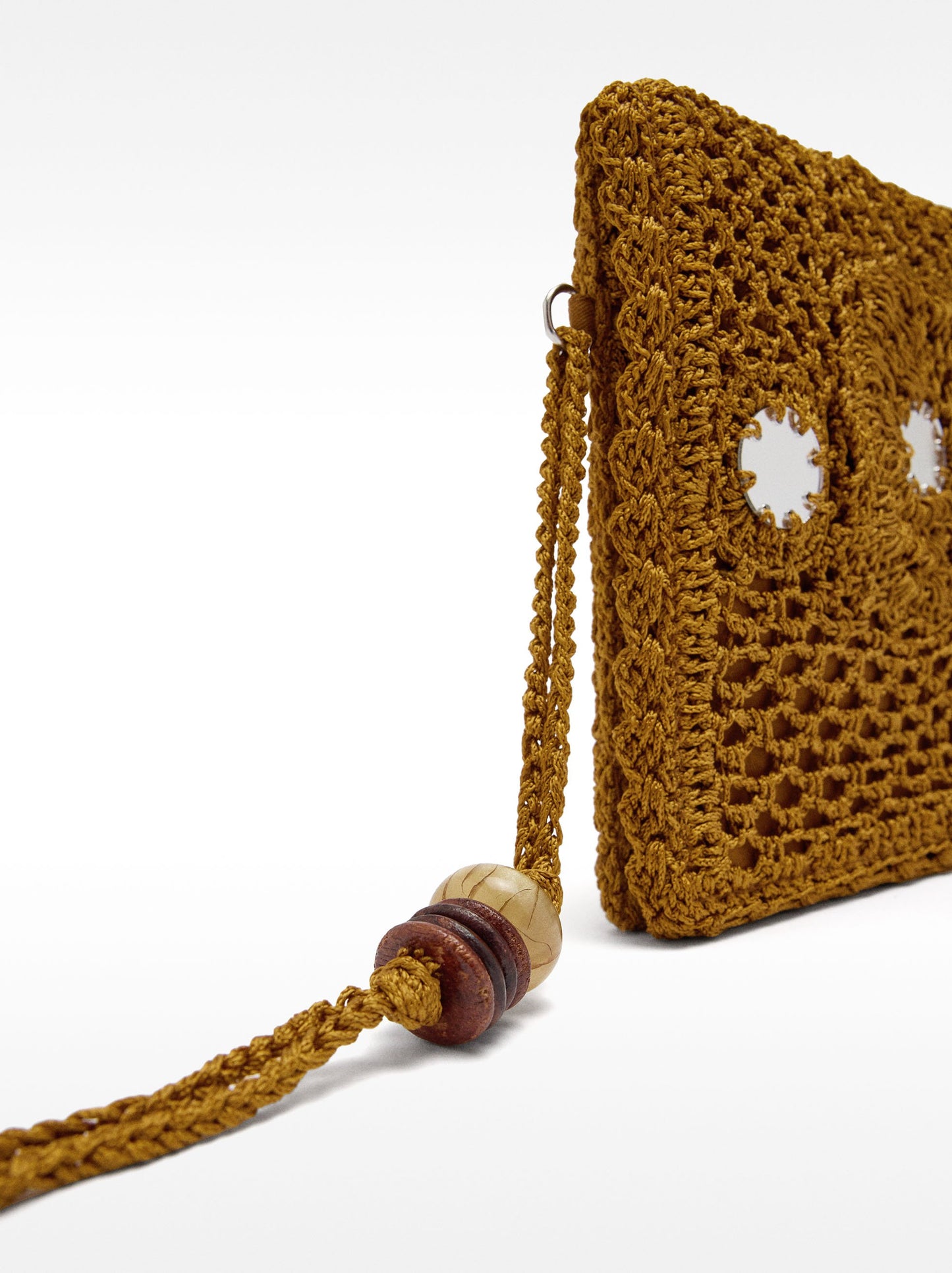 Mesh Handbag With Mirror Effect