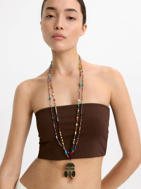 Geometric Pendant Necklace Set