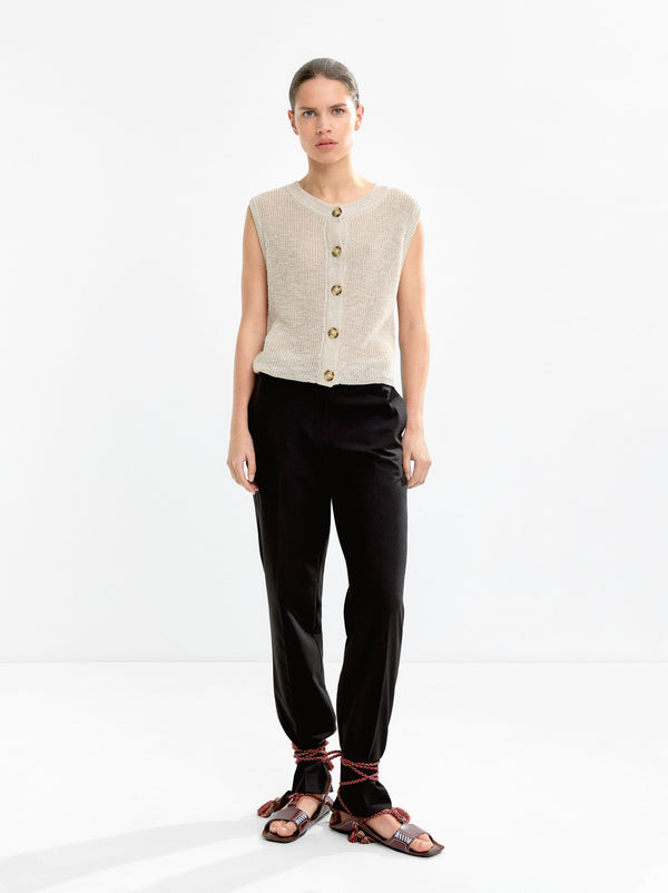 Knit Vest With Buttons