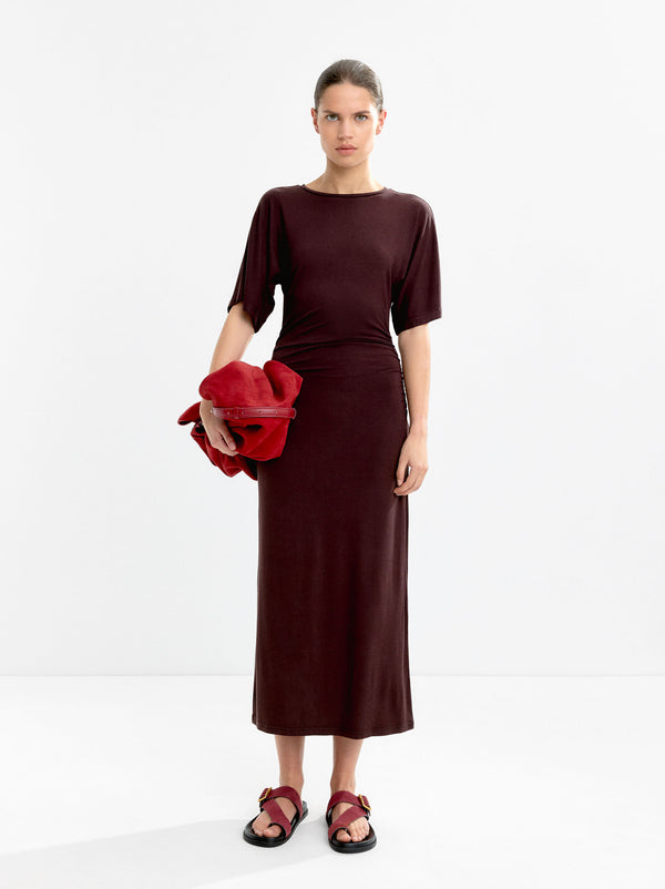 Long Dress With Gathering