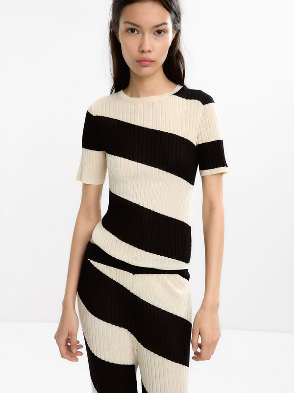 Striped Knit Sweater