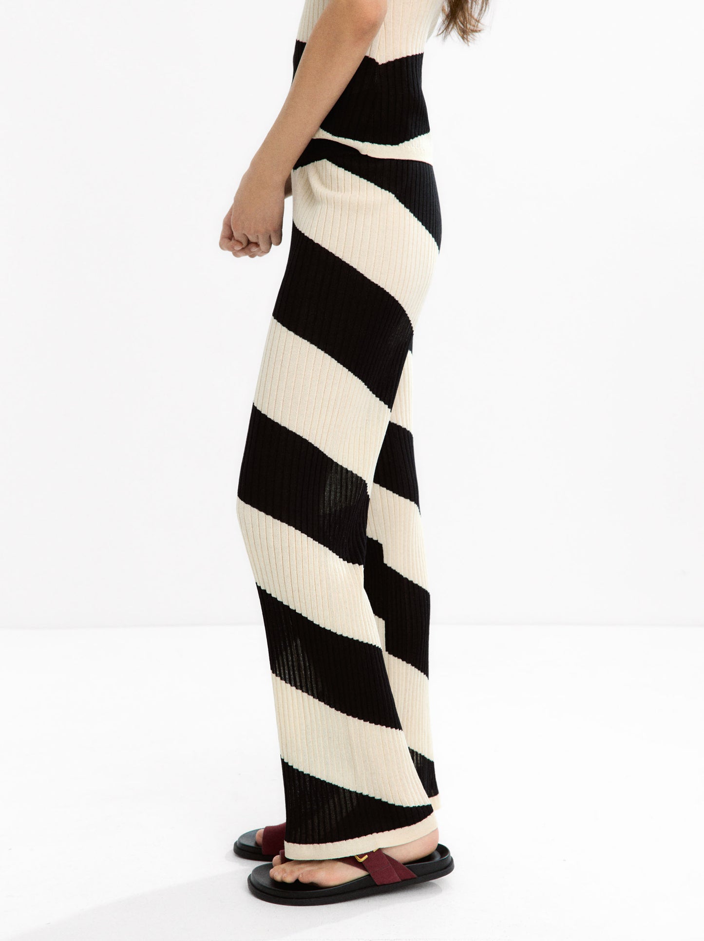 Striped Knit Trousers