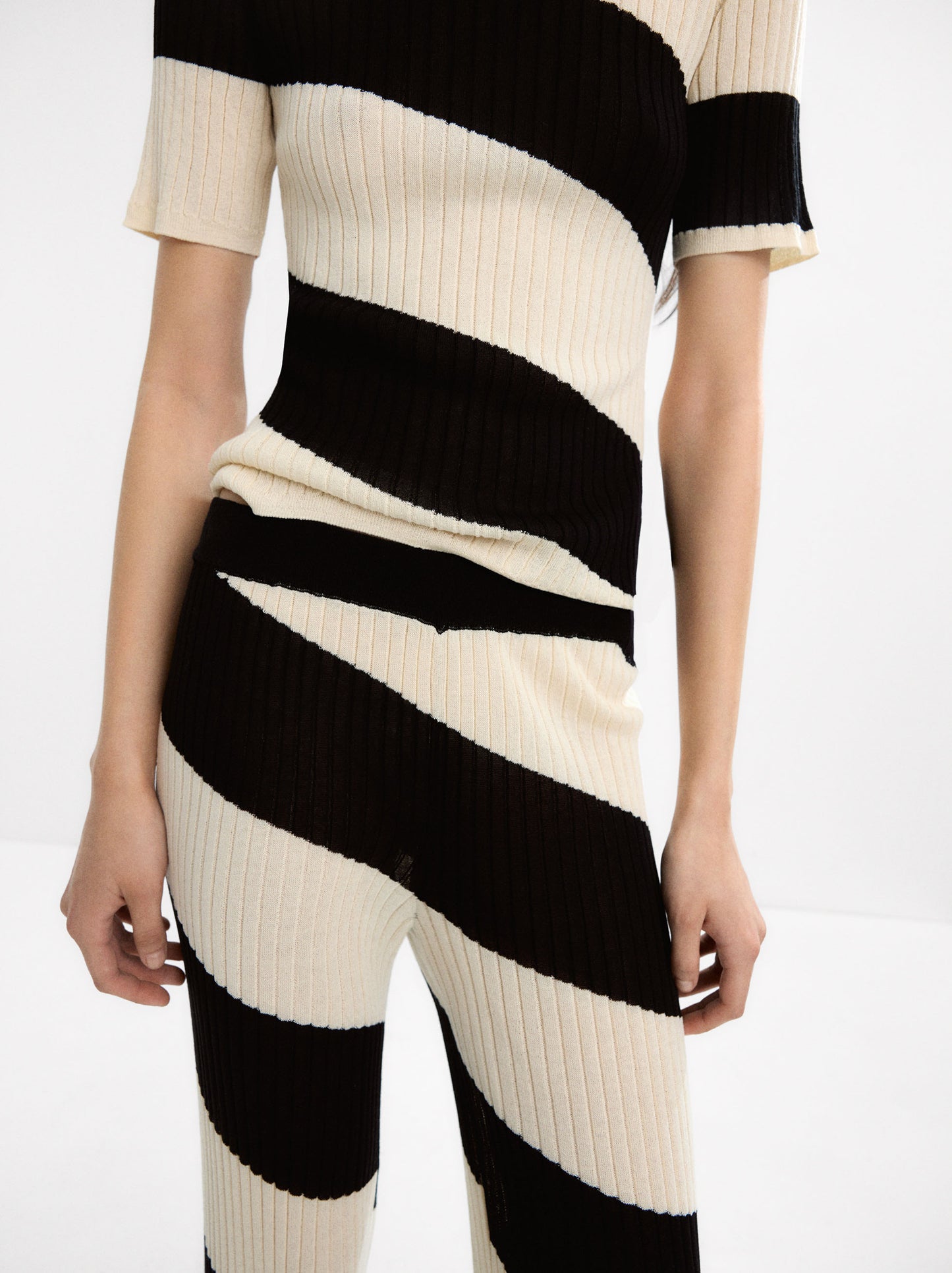 Striped Knit Trousers