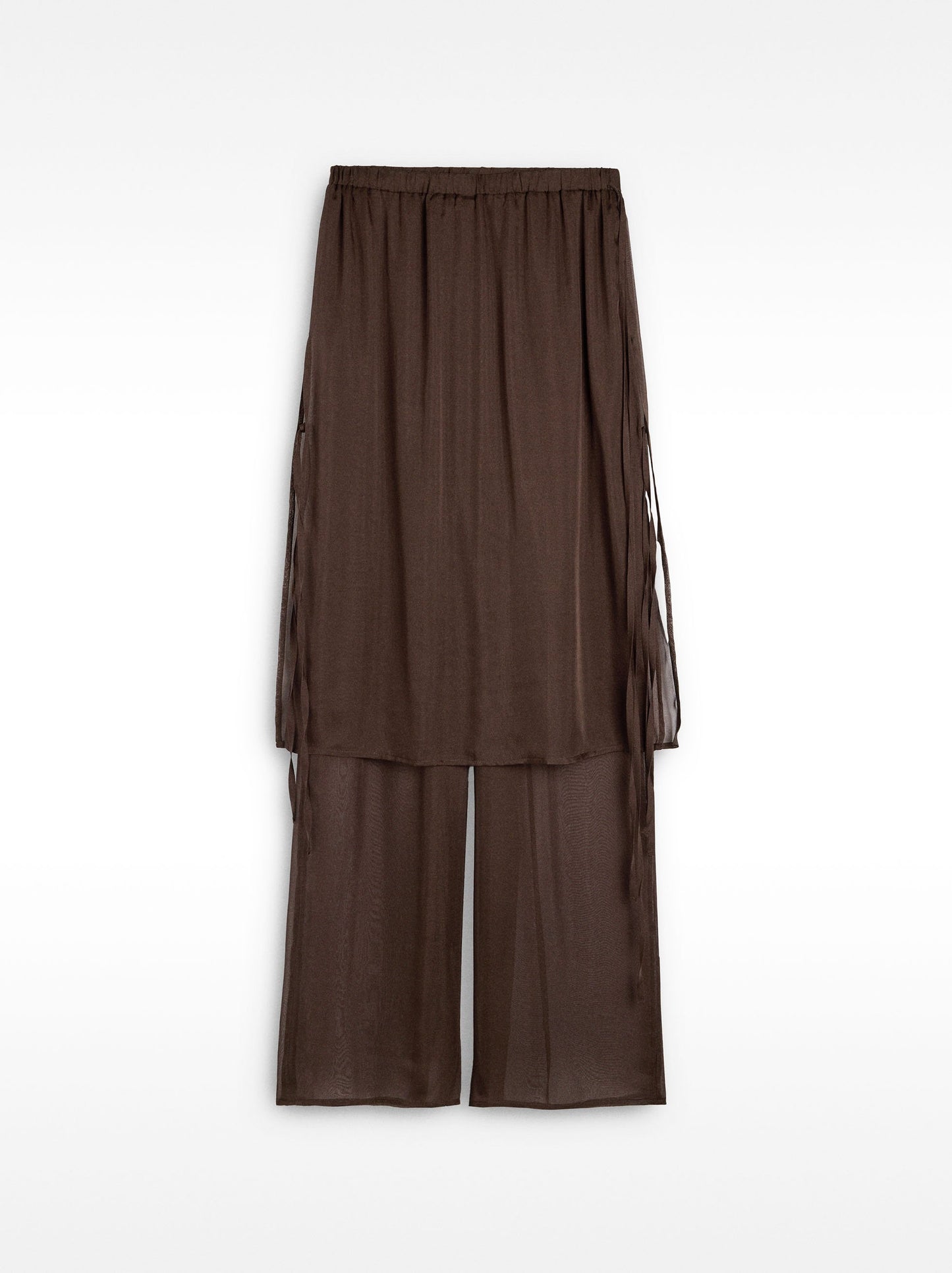 100% Silk Pants With Elastic Waistband
