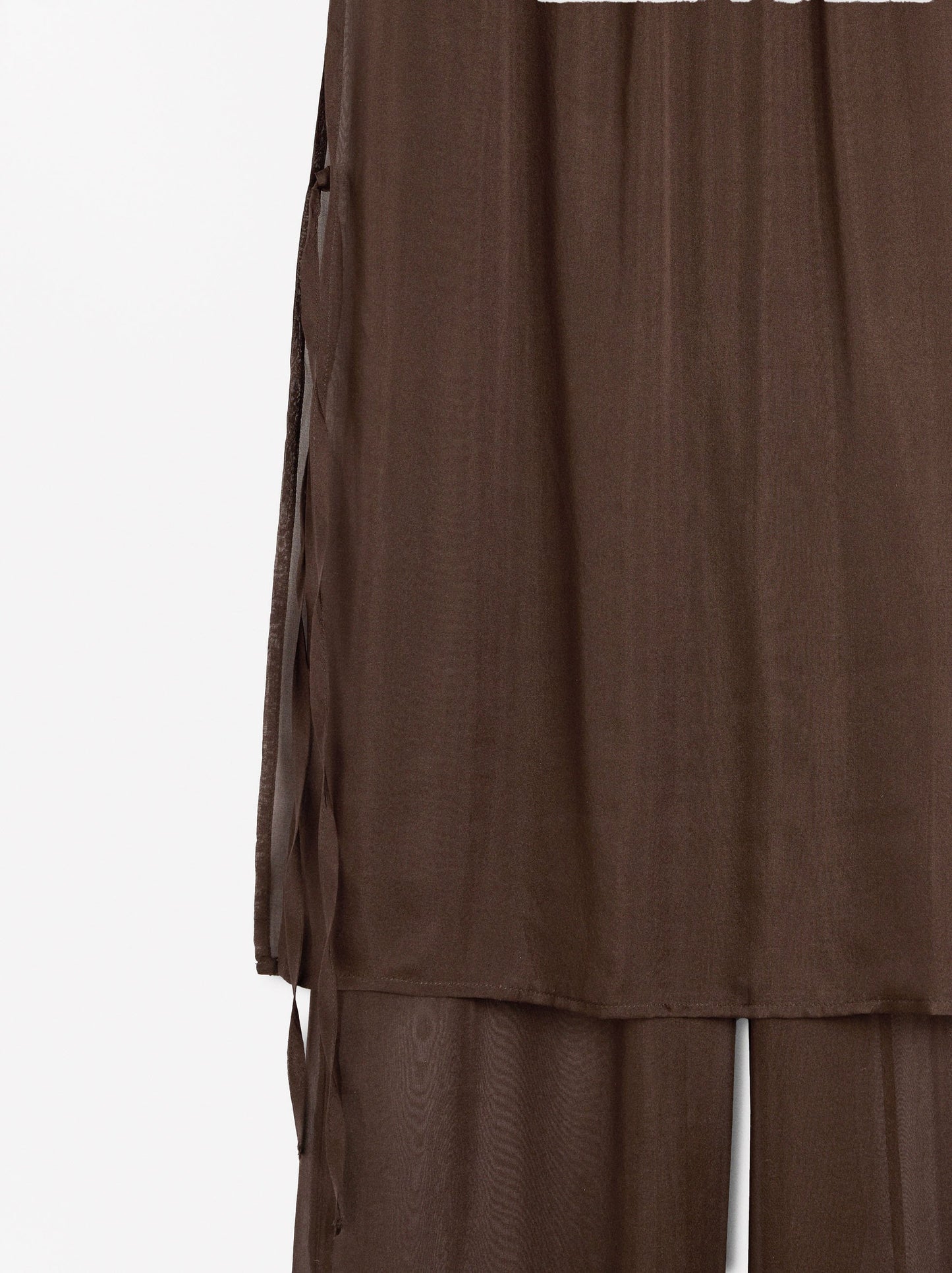 100% Silk Pants With Elastic Waistband