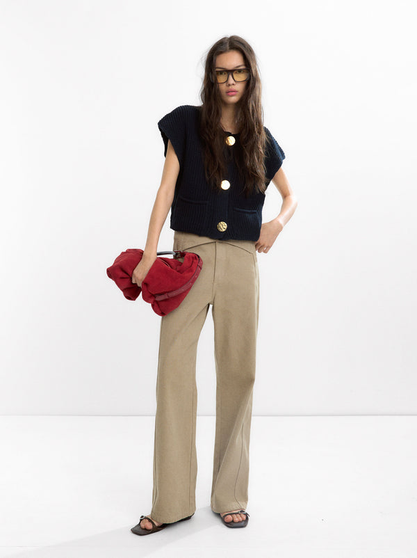 Knit Vest With Pockets