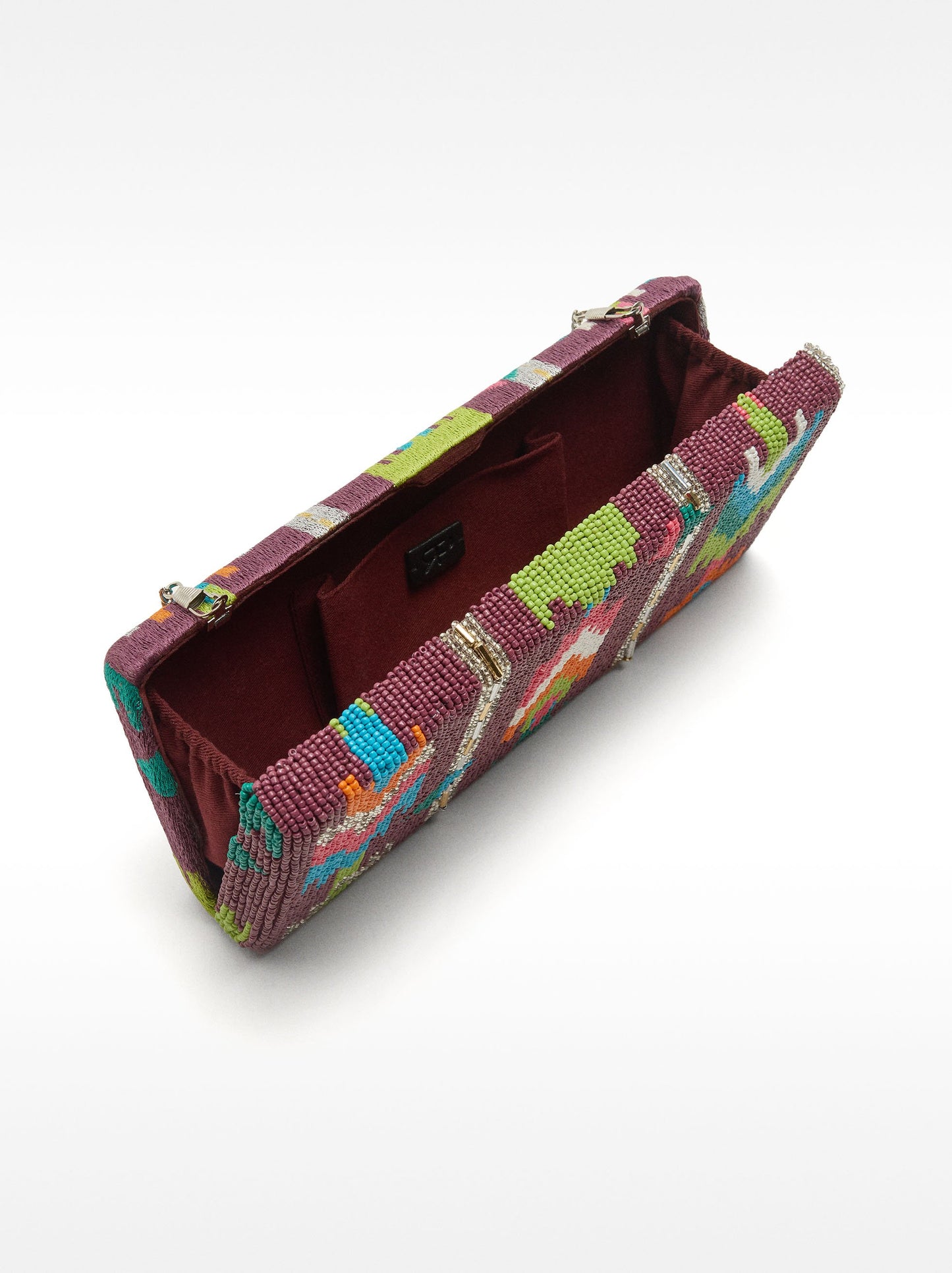 Multicolor Beaded Party Clutch