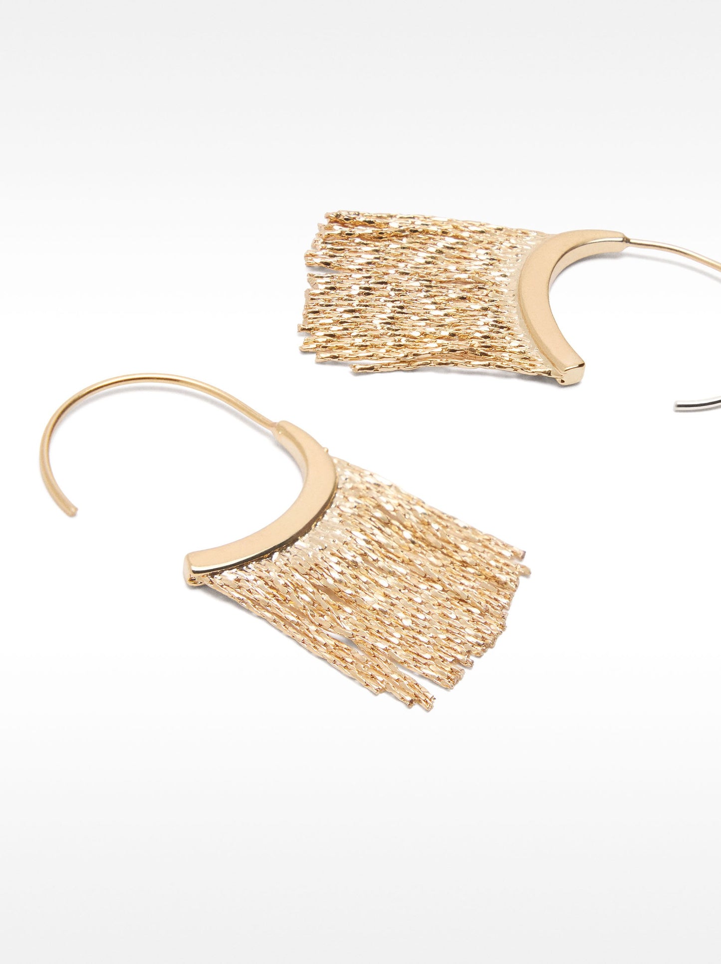 Hoop Earrings With Cascade