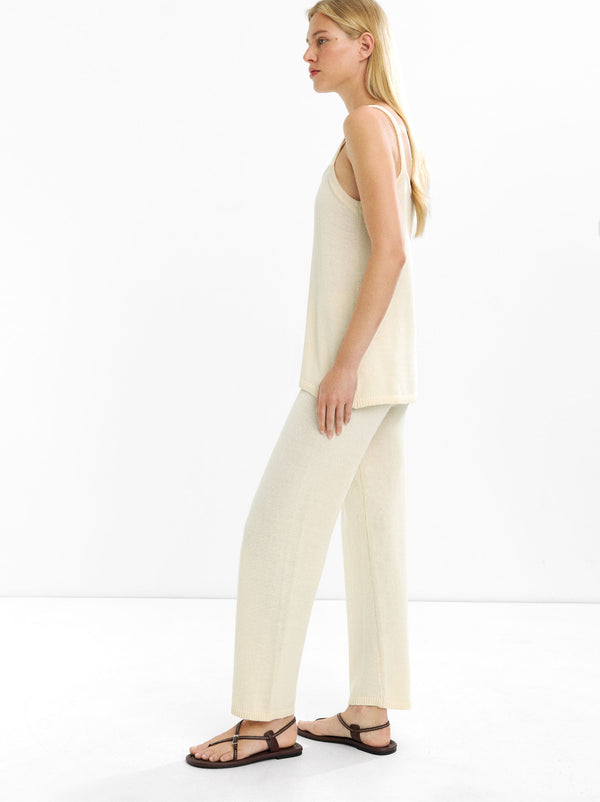 Knit Top With Straps 100% Cotton