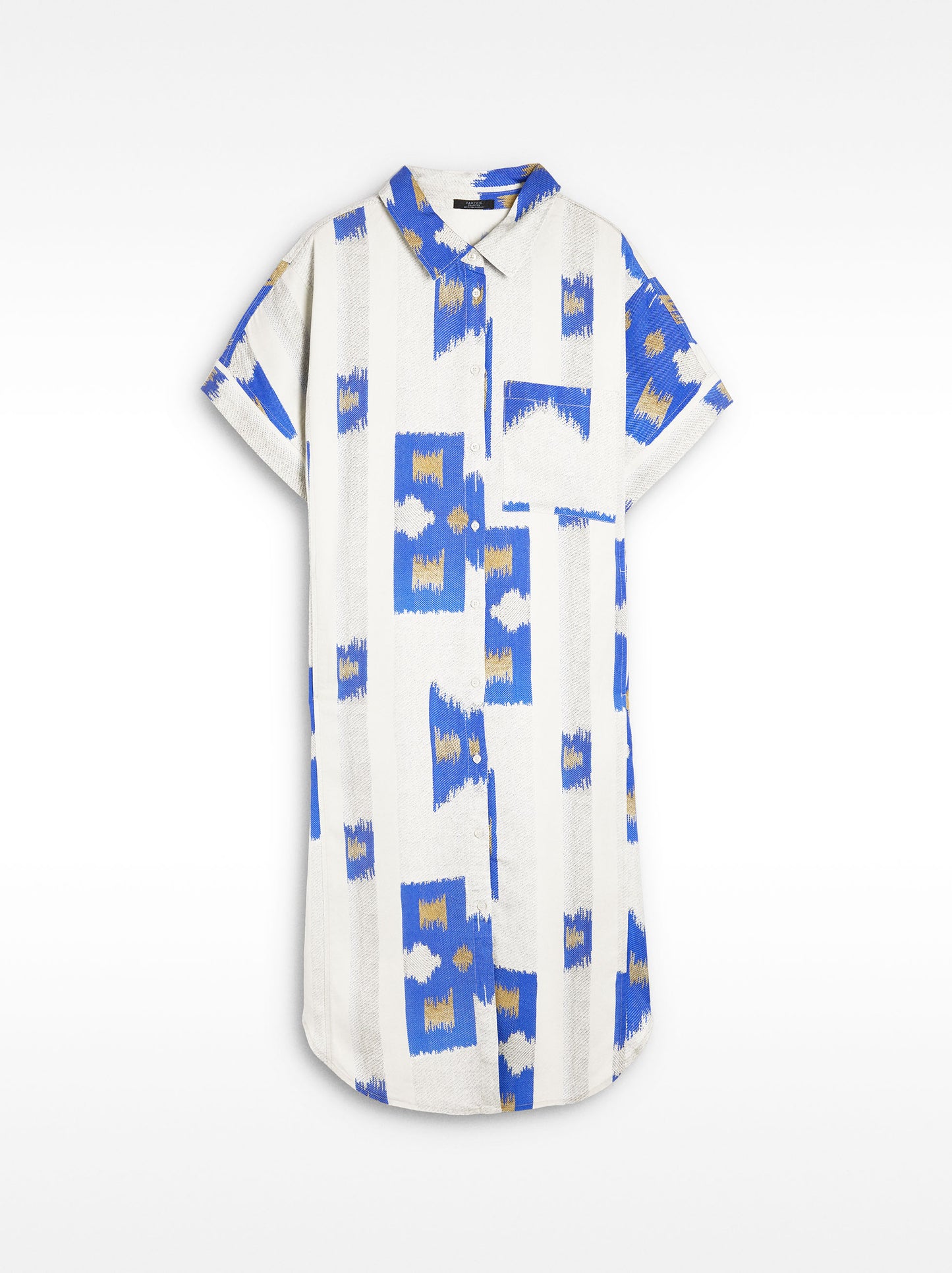 Shirt Dress With Print - 100% Lyocell