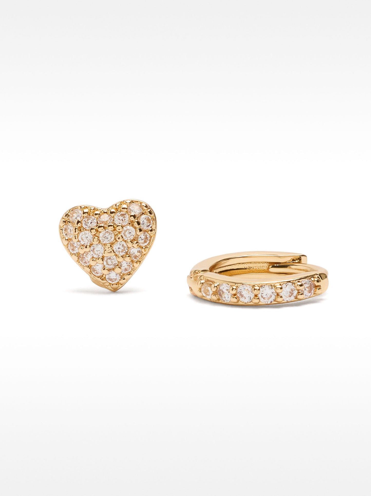 Set Of Earrings With Zirconia
