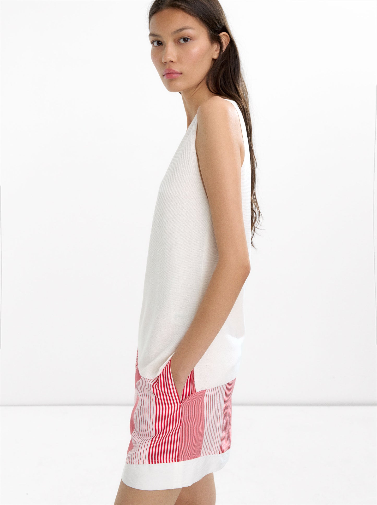 V-Neck Knit Top