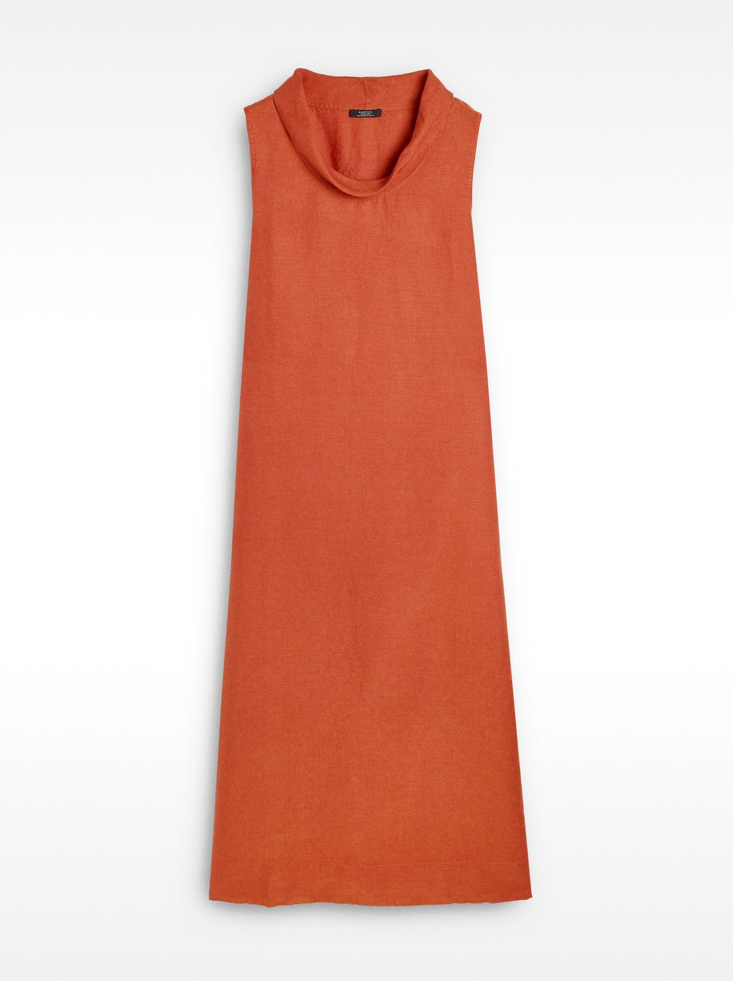 Midi Dress With 100% Linen