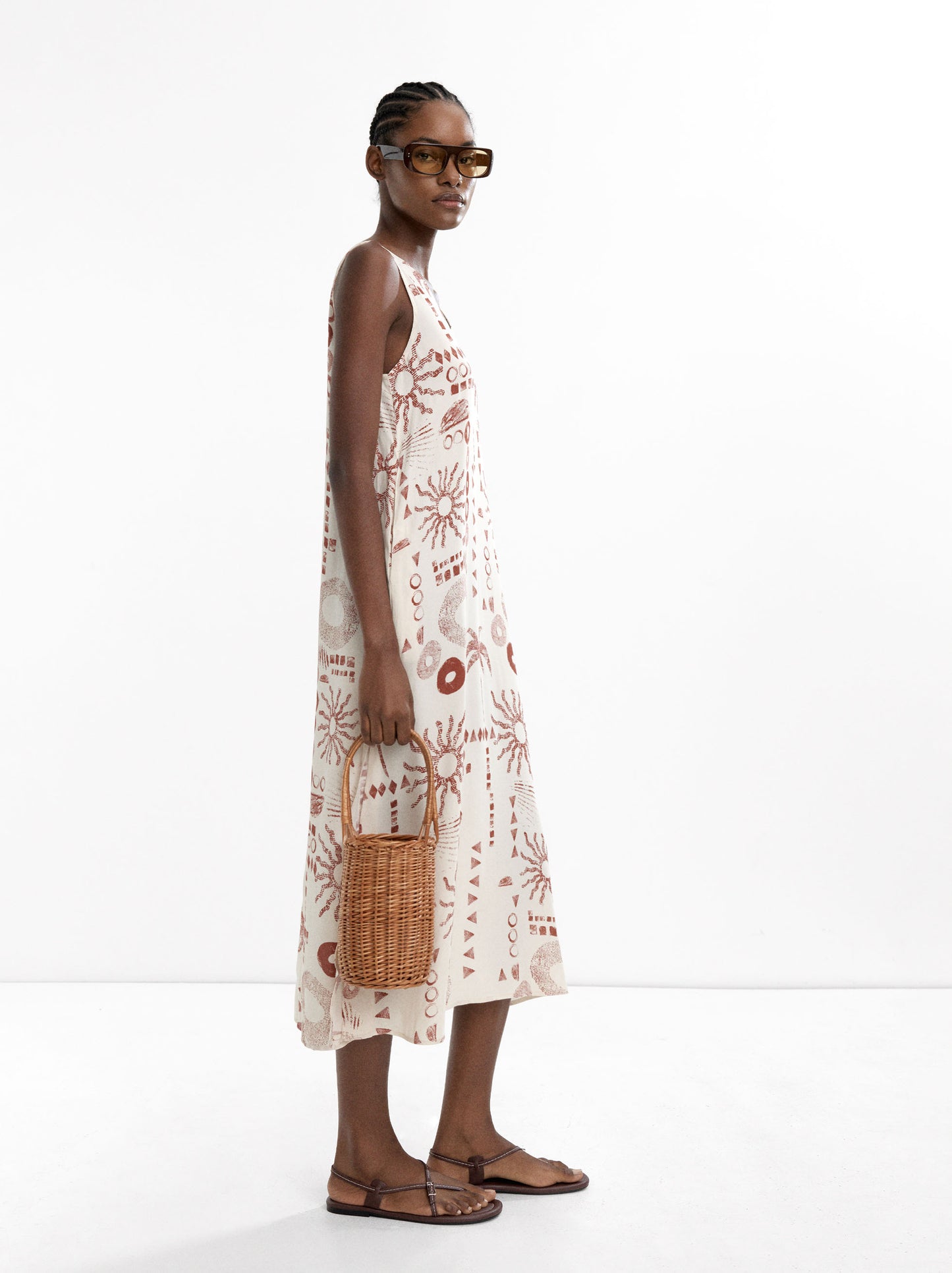 Midi Printed Dress