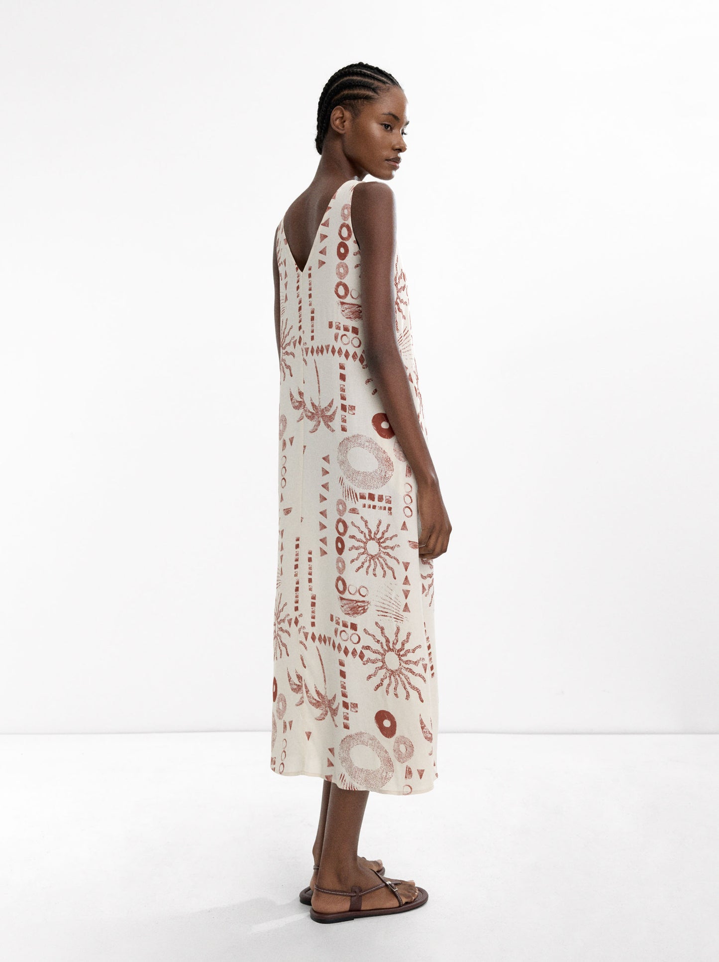 Midi Printed Dress