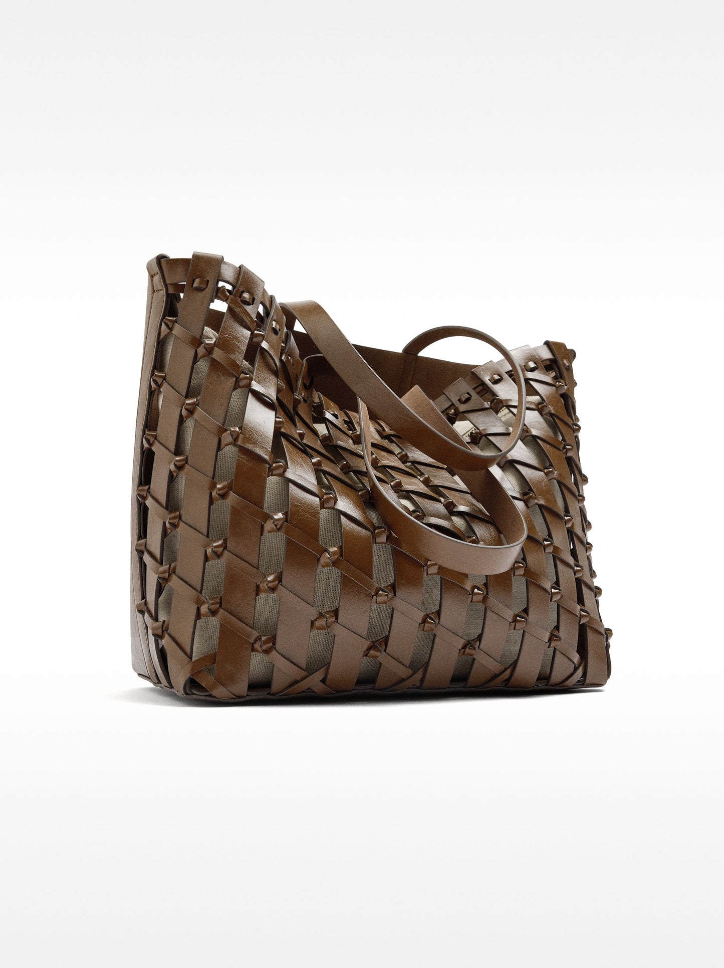 Shopper Bag Braided With Knots
