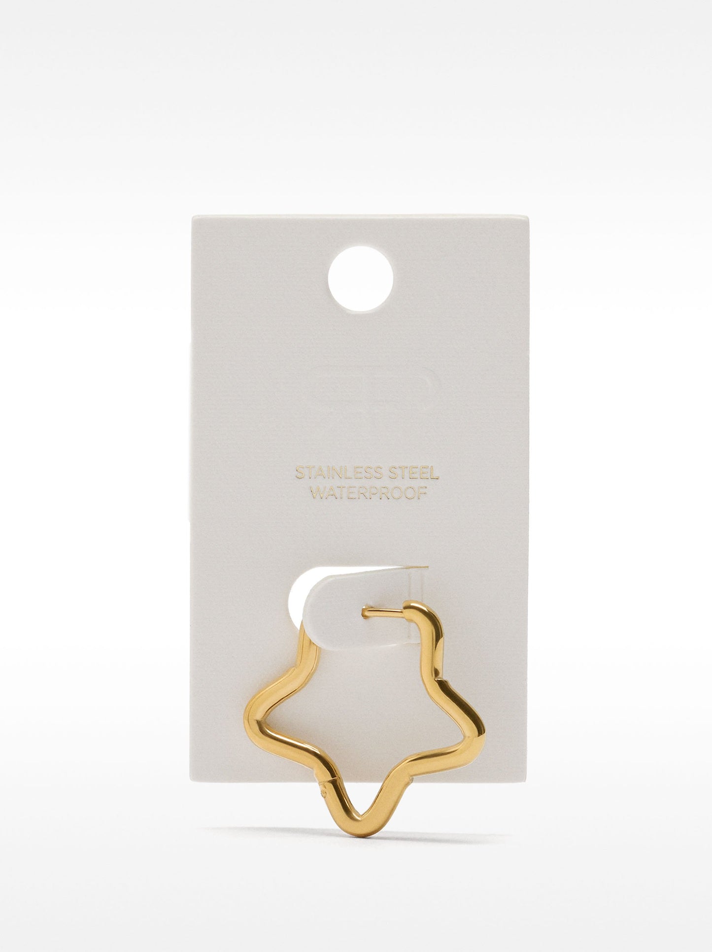 Star Single Hoop Earring - Stainless Steel