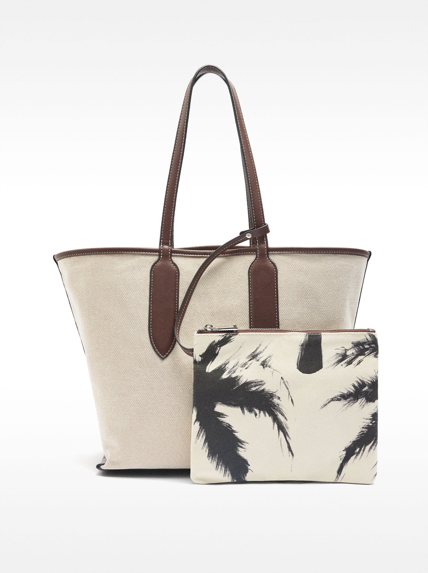 Shopper Bag With Reversible Fabric