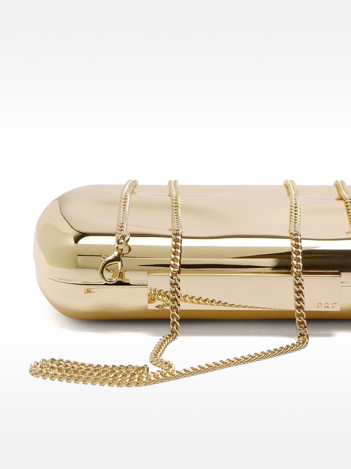 Metallic Clutch With Embossed Detail