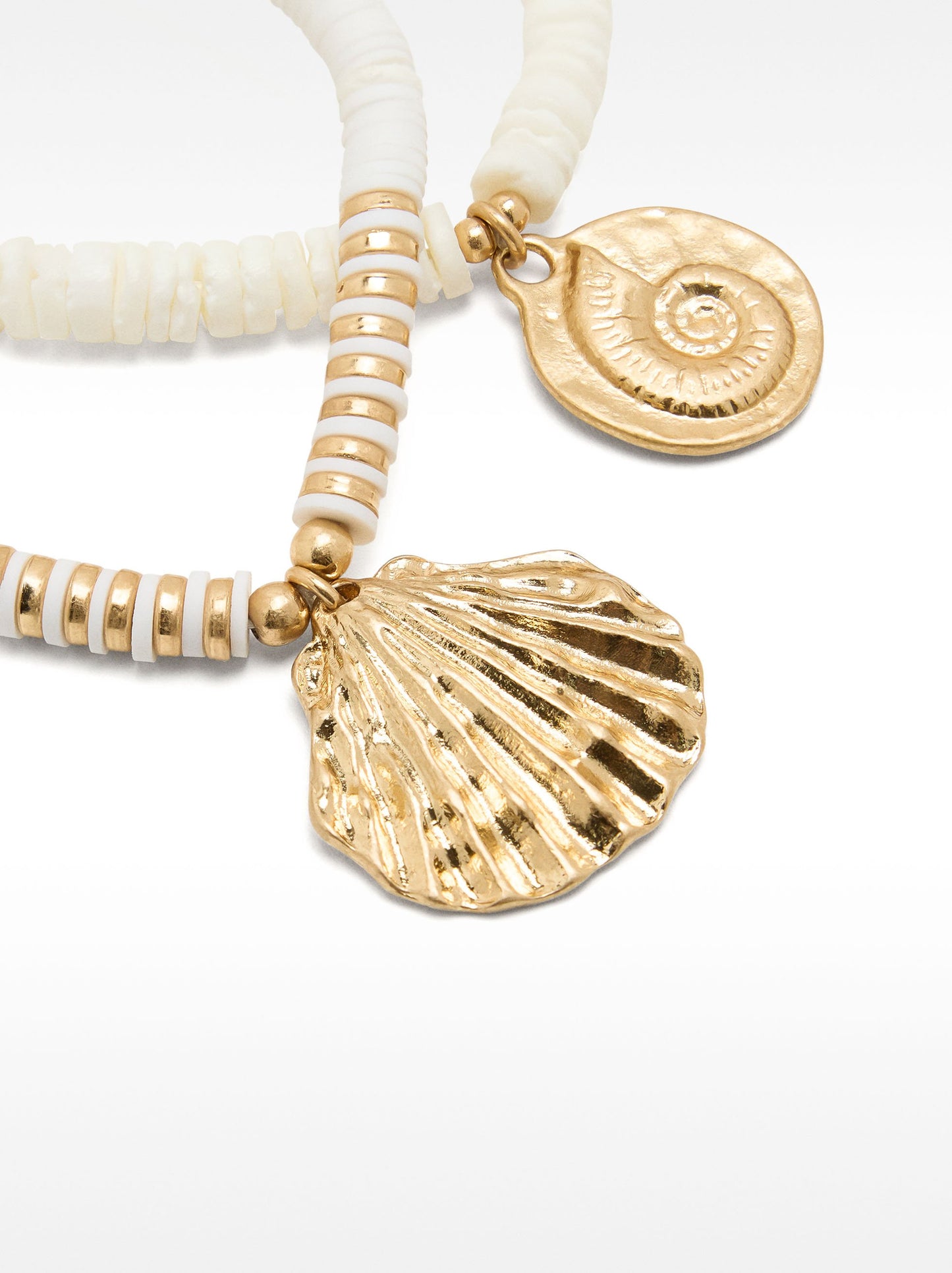 Elastic Bracelet Set With Shells