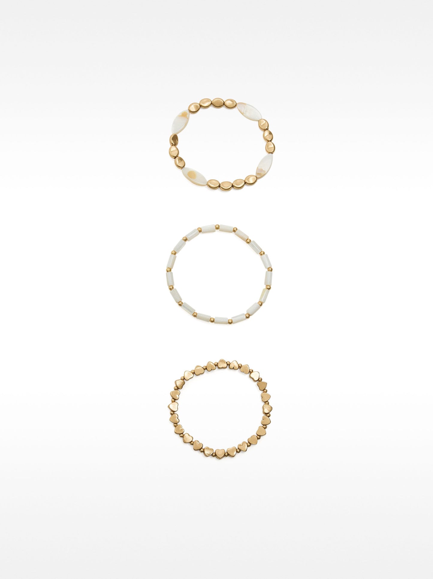 Elastic Bracelet Set With Shells
