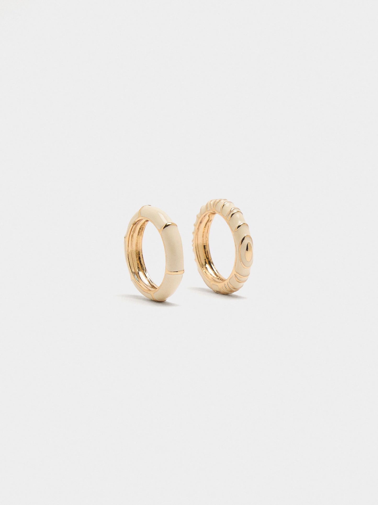 Set Of Rings With Enamel