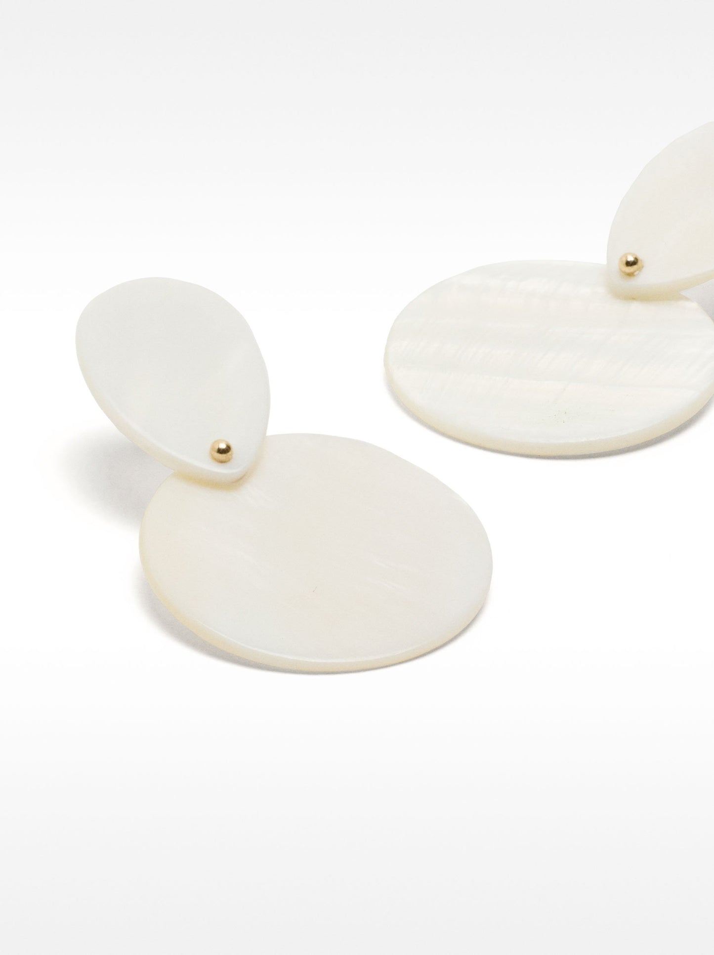 Shell Earrings With Circles